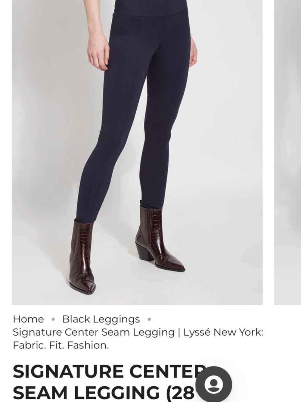 Lysse Medium Black Leggings